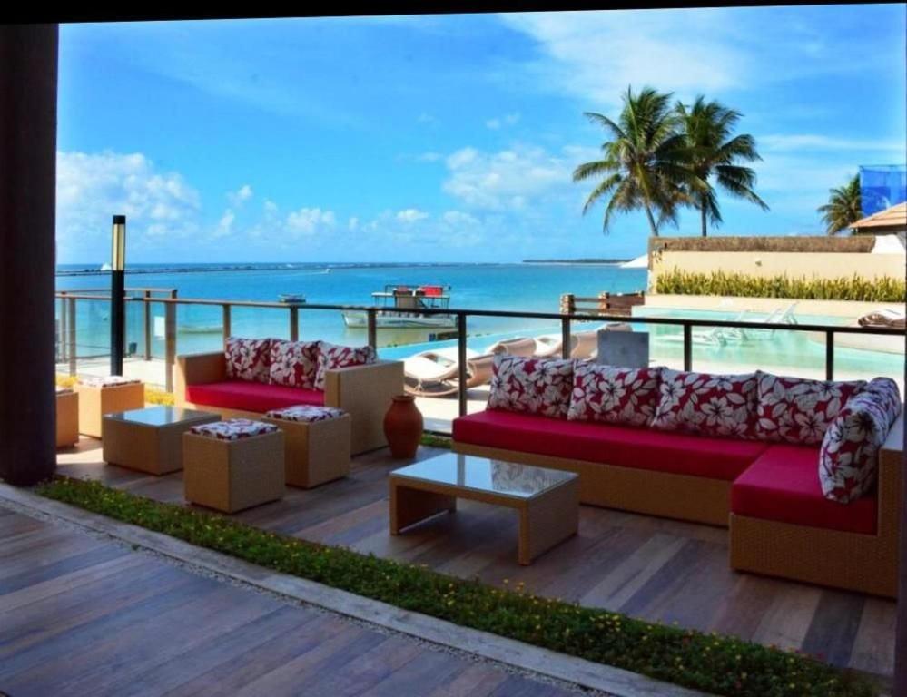 Barra Bali - Pe Na Areia Com Vista Mar Daire Barra de São Miguel Dış mekan fotoğraf